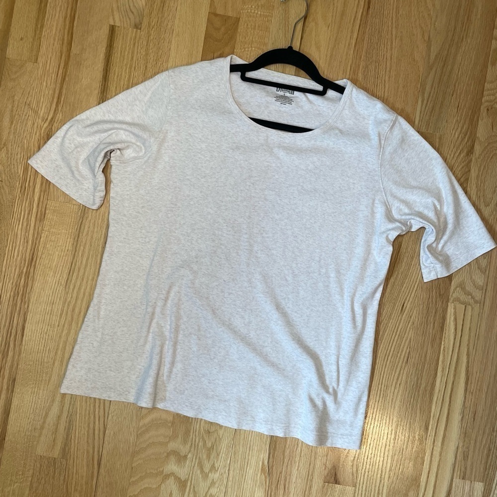 Duluth Trading Co 3/4 Sleeve Shirt Beige Size Large